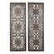Set of 2 Brown Wood Traditional Wall Decor, 48" x 16"